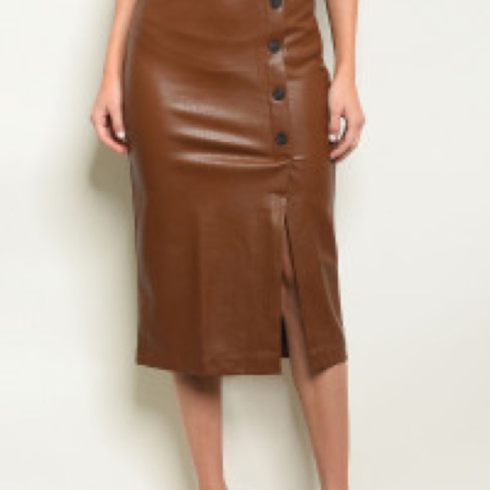 Sweet Journey Fitted Midi Skirt